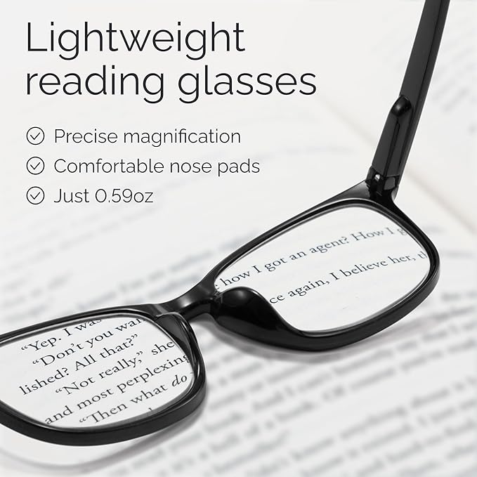 CCVOO 0.5 Reading Glasses for Women, Eye glasses, Blue Light Readers for Women, Cheaters
