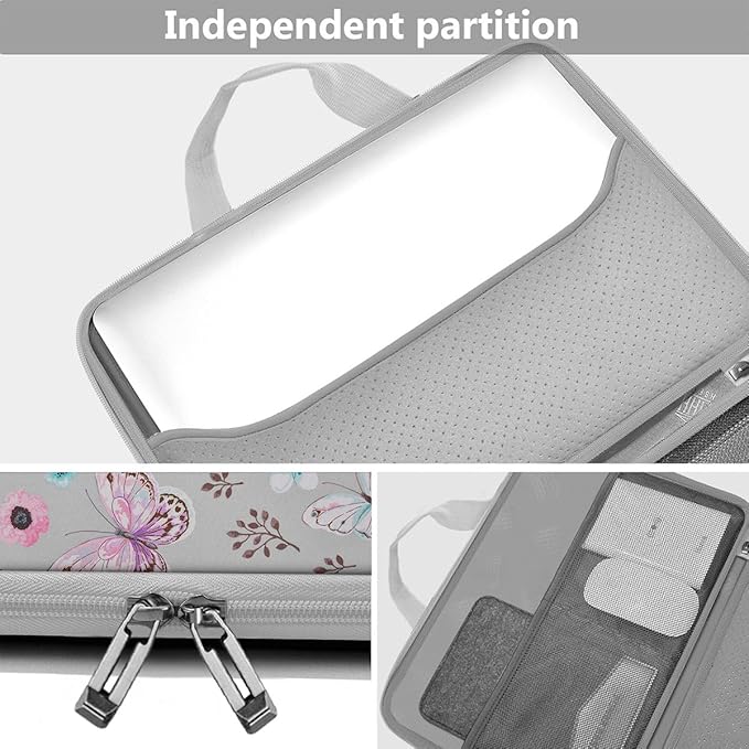 Hseok Laptop Sleeve 13-14 Inch Case Briefcase Compatible with MacBook Neo Pro 14 M5/M4/M3/M2/M1, All Models 13.3 Mac Air/Pro, XPS 13 14, Most Popular 13"-14" Notebooks,B01F01