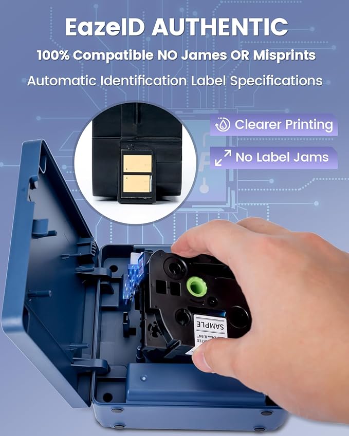 Large Print Label Maker Machine with-Tape 1 Inch, Rechargeable Bluetooth Label Maker Waterproof-Labels, Wireless Labeler Print Wide Tape~9mm 12mm 18mm 24mm, P780BT for Business Warehouse Industrial
