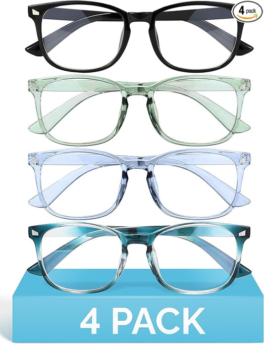 MIGSIR Blue Light Blocking Glasses for Computer Gaming, Fashion Fake Helps Reduce Screen Fatigue Eyeglasses for Women Men