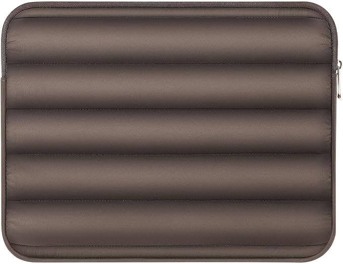 MoKo 13-14 Inch Puffy Laptop Sleeve, Laptop Carrying Bag Fit with New Mac Neo A18 Pro, Mac Pro M5 14" 2026, Mac Air 13.6/13.3, iPad Pro 12.9/13, Notebook Laptop Travel Bag, Coffee
