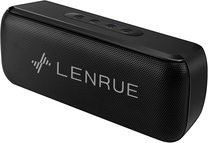 LENRUE Bluetooth Speaker,Wireless Portable Speakers with TWS, 12H Playtime, Clear Sound for Home,Travel and Outdoor,Handfree Calls Compatible with for iPhone, Samsung Android and More