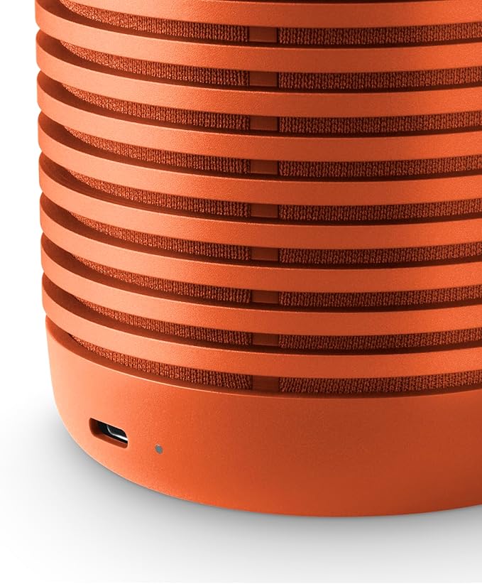 Bang & Olufsen Beosound Explore - Wireless Portable Outdoor Bluetooth Speaker, IP 67 Dustproof and Waterproof, Bonfire Orange