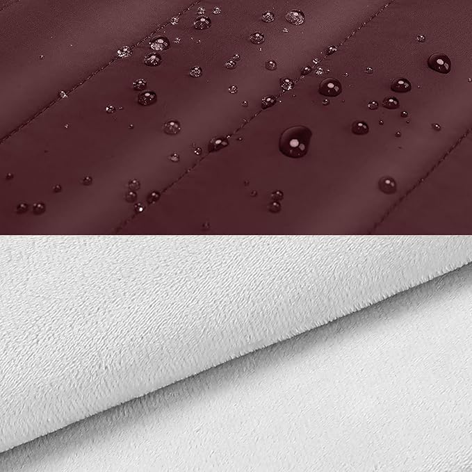 MOSISO Laptop Case 13.3 inch,13-13.3 inch Puffy Laptop Sleeve Compatible with MacBook Air 13.6 M5 M4 M3 M2 M1/Neo/Pro 13/14,HP Dell ASUS Lenovo,Polyester Horizontal Bag with Small Case, Wine Red