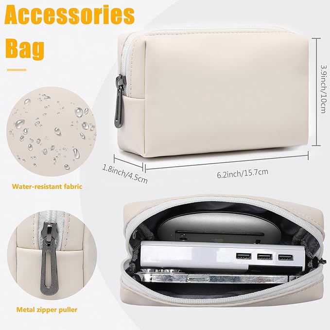 HYZUO 15 Inch Laptop Case Bag Sleeve with Stand for MacBook Air 15 M5 M4 A3241 M3 A3114 M2 A2941 2026-2023, 15" Surface Laptop 7/6/5/4/3, MacBook Pro 15 A1990 A1707 2019-2016, Beige