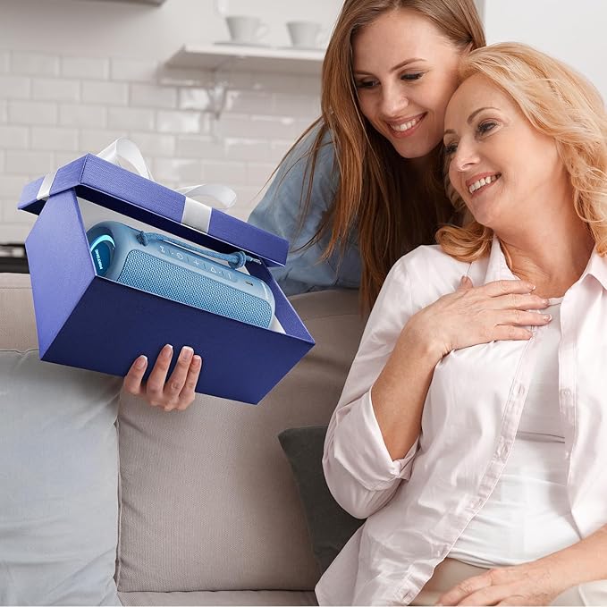 MIATONE Portable Bluetooth Speakers 36W Stereo Sound Bass Boost, 24H Playtime, Bluetooth 5.3 TWS Pairing Father Boy Friend Gifts for him Ideal Present (Blue)
