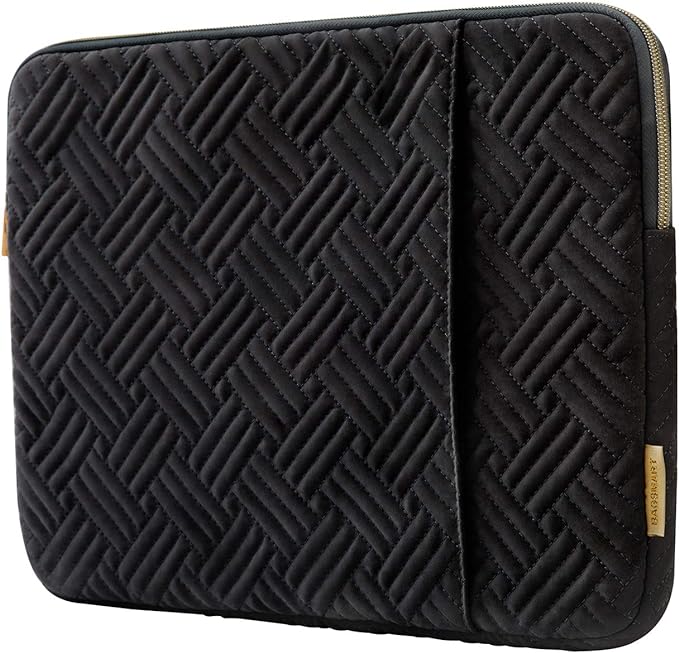 Laptop Sleeve,BAGSMART Laptop Cover Compatible with 13-13.3 inch Notebook,MacBook Air,MacBook Pro 14 Inch,Computer,Water Repellent Protective Case with Pocket,Black
