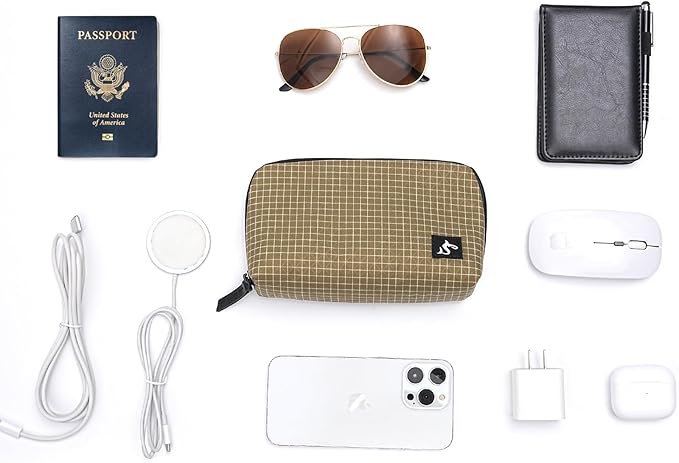 SIMTOP Cord Organizer Travel Small Tech Bag Pouch Case for Cords, Charger, Hard Drive, Power Bank ?€? Water-Resistant Electronics Organizer, Small Portable Gadget Case for Travel