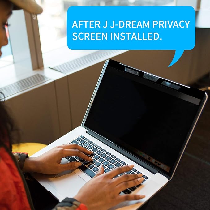 Hanging 15.6 Inch Laptop Privacy Screen Blue Light Screen Protector Anti Glare Anti-Scratch Laptop Privacy Screen Shield 15.6 Inch 16:9 Aspect Ratio