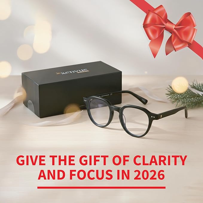 Xenvue Blue Light Blocking Glasses for Men – Premium + Stylish Computer and Screen Eyewear, Reduce Eye Strain