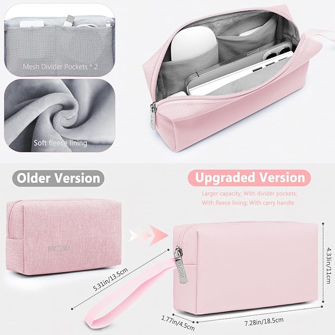HYZUO 13.3-14 Inch Laptop Sleeve Bag Set for MacBook Pro 14 M5/M4/M3/M2/M1 Pro/Max A3426 A3427 2026-2021, MacBook Air/Pro 13.3, 13.5-13.8" Surface Book/Laptop, Notebook Case for 13.3" HP, Pale Pink