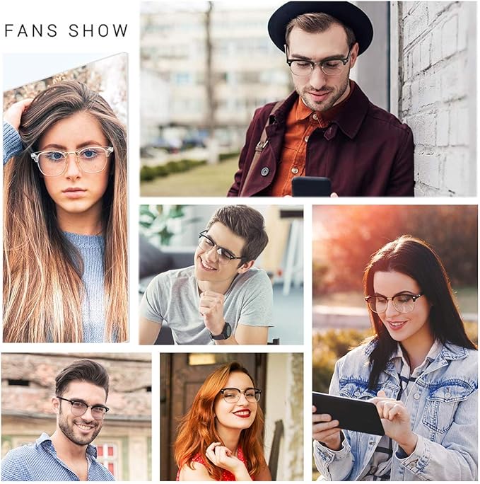 Perfectmiaoxuan Blue Light Blocking Glasses,Computer/Gaming/Screen Glasses for Women or Men，Anti Blue Light & UV