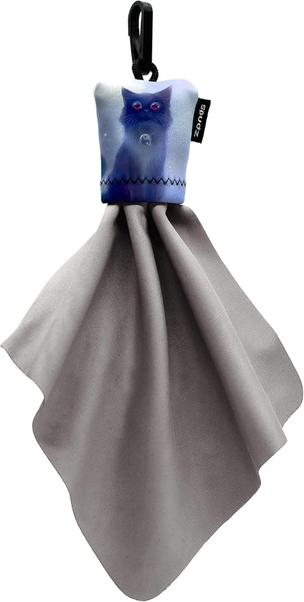 SPUDZ Classic Microfiber Lens Cleaner ?€? Clip-On Pouch, Washable ?€? for Binoculars, Scopes, Glasses, Screens | Classic | Cat, 6 x 6 Inch by ALPINEINNOVATIONS