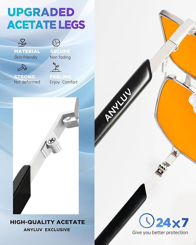 ANYLUV Blue Light Glasses Men/Women, Blue Light Blocking Glasses, Computer Screen Blocker Eyes Protection Glasses