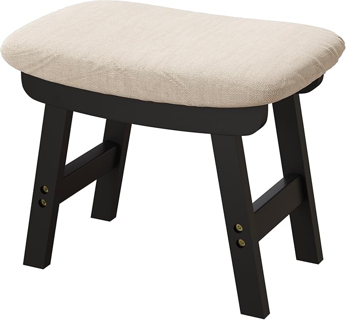 viewcare Foot Stool, Foot Stool Small, Ottoman Wood Foot Rest for Living Room, Bedroom, and Kitchen