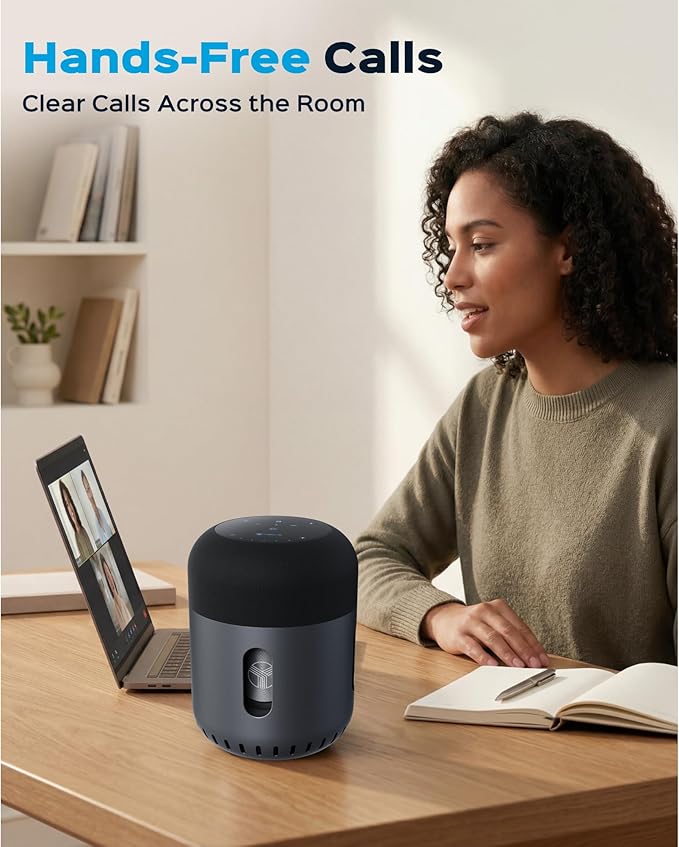 TREBLAB Loud Portable Bluetooth Speaker with 360° Surround Sound, 90W 5-Driver System, Subwoofer, Wireless Speaker, 22H Battery, IPX4 Waterproof, TWS, Touch Control, Aluminum Body - HD-360 Pro