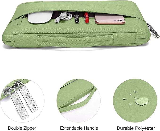 MOSISO Compatible with MacBook Pro 13 inch Case M2 2026, 2025, 2024-2016 A2338 M1 A2251 A2289 A2159 A1989 A1708 A1706, Plastic Hard Case&Bag&Keyboard Skin&Webcam Cover&Screen Protector, Avocado Green