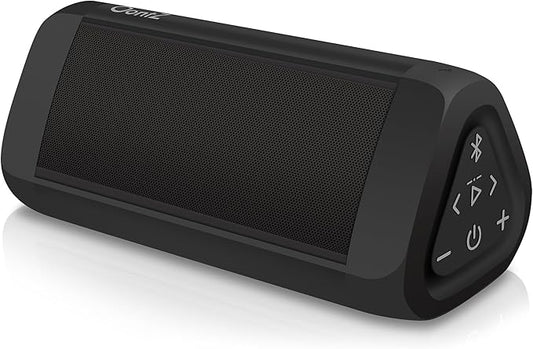 OontZ Angle 3 Ultra - Portable Bluetooth Speaker, 14 Watts, Bigger Bass, Hi-Quality Sound, 100 Ft Wireless Range, Play Two Speakers Together, IPX7 Waterproof, Home, Outdoor, Great Gift (Black)