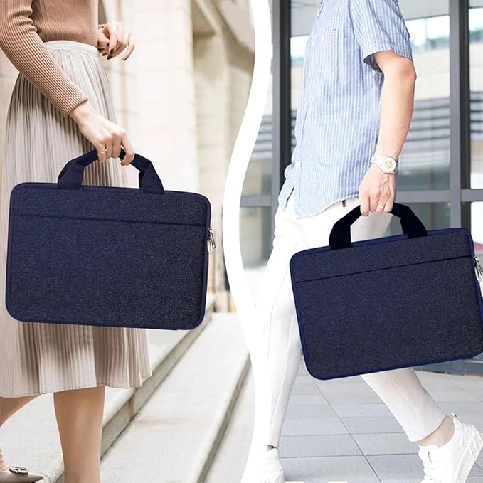 Hseok Laptop Case 13.3-14 inch Sleeve, TSA Computer Handbag Water-Resistant and Shockproof Bag Compatible with MacBook Pro/Neo 14", Mac Air/Pro 13.3" and 13"-14" Notebooks Chromebooks,Blue