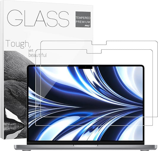 2Pack- 9H Hardness Tempered Glass 13" Screen Protector for 2026 MacBook Air 13.6 Inch (M5-M2 2026-2022), Bubble Free, Ultra Thin HD Transparency, Anti Scratch