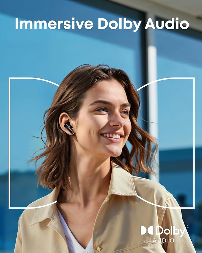 soundcore Liberty 5 by Anker, Noise-Cancelling Wireless Earbuds, 2x Stronger Voice Reduction, Real-Time Adaptive Noise Cancellation, Fast Charging, Dolby Audio, 6-Mic AI Clear Calls, Long Battery Life