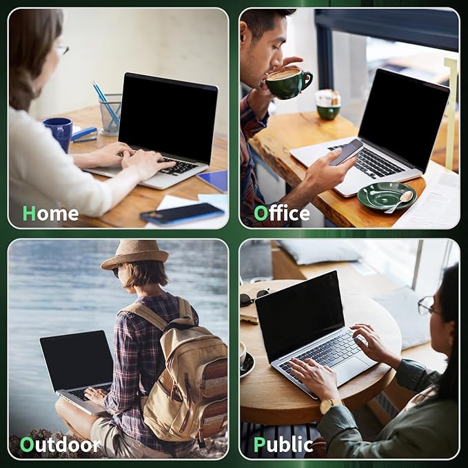 Laptop Privacy Screen 13.3 Inch-16:10 Aspect Ratio Anti-Glare Blue Light Film Computer Monitor Protector, Bubble-Free shield Removable 13in Filter for Lenovo HP Acer Asus Thinkpad Envy Xps