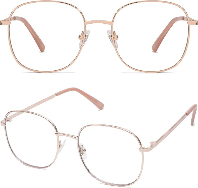 SOJOS Classic Square Blue Light Blocking Glasses for Women Men Stylish Computer Glasses SJ1137