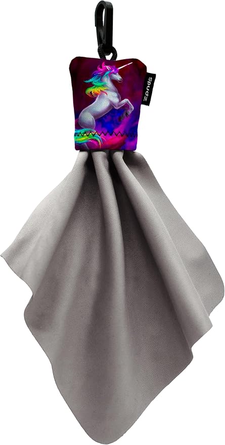 SPUDZ Classic Microfiber Lens Cleaner ?€? Clip-On Pouch, Washable ?€? for Binoculars, Scopes, Glasses, Screens | Classic | Vibrant Unicorn, 6 x 6 Inch by ALPINEINNOVATIONS
