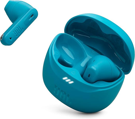 JBL Tune Flex 2 - True Wireless Noise Cancelling Earbuds with JBL Spatial Sound and Smart Ambient Technology, 6 mics for Perfect Calls, up to 48Hrs of Playback, IP54 Dust & Water Resistant (Teal)