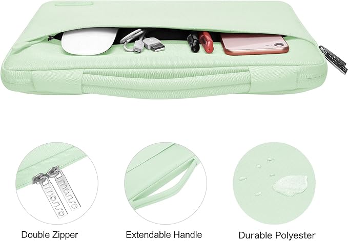 MOSISO Compatible with MacBook Pro 13 inch Case M2 2026, 2025, 2024-2016 A2338 M1 A2251 A2289 A2159 A1989 A1708 A1706, Plastic Hard Case&Bag&Keyboard Skin&Webcam Cover&Screen Protector, Honeydew Green