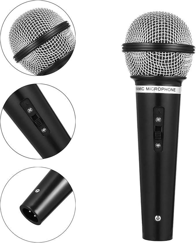 Toy Microphone Prop Play Plastic Mics Simulate Speech Microphone Props for Karaoke Fun or Costume Prop