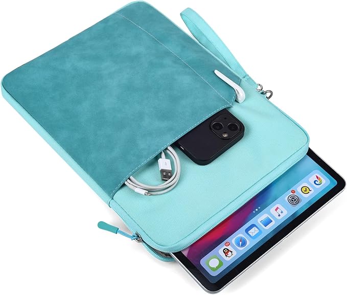 CAAORDKSO 6-7 Inch Tablet Sleeve for All-New Kindle Paperwhite and 6.8" Amazon Kindle Paperwhite Signature Edition,Amazon Fire 7 tablet, Kobo Clara 2E e-Reader 6" Protective Case Bag Cover Pouch, Blue