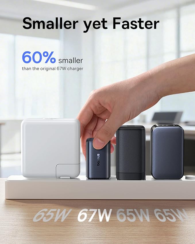 Baseus 67W USB C Charger and 22.5w Power Bank