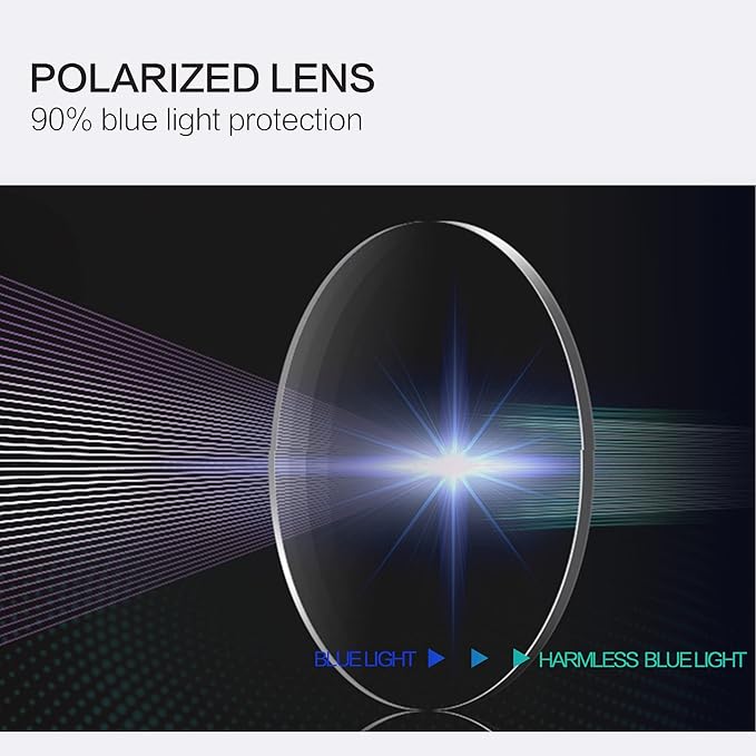 ZENOTTIC Kids Blue Light Blocking Glasses Anti Glare Lens Lightweight Frame Computer Eyeglasses for Boys and Girls