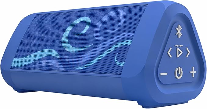 OontZ Angle 3 Ultra - Portable Bluetooth Speaker, 14 Watts, Bigger Bass, Hi-Quality Sound, 100 Ft Wireless Range, IPX7 Waterproof, Outdoor, Great Gift (SUP Edition, Blue)