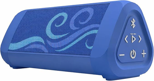 OontZ Angle 3 Ultra - Portable Bluetooth Speaker, 14 Watts, Bigger Bass, Hi-Quality Sound, 100 Ft Wireless Range, IPX7 Waterproof, Outdoor, Great Gift (SUP Edition, Blue)
