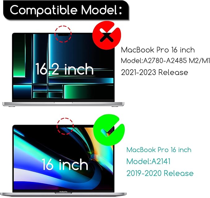 KEANBOLL 3-Pack Anti Glare (Matte) Screen Protector for MacBook Pro 16 inch (2019-2020 Model: A2141), Anti Glare and Anti Fingerprint Shield