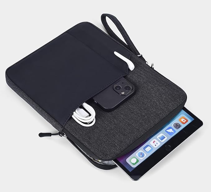 CAAORDKSO 9-11 Inch Tablet Sleeve Case Carrying Case for 11 inch iPad A16, 11 inch iPad Air M3 M2 / iPad Pro 11 M4, 10.2 10.5 10.9" iPad Pro Air, Galaxy Tab S8/S9 11" / Galaxy Tab A9+ Bag, Black - A