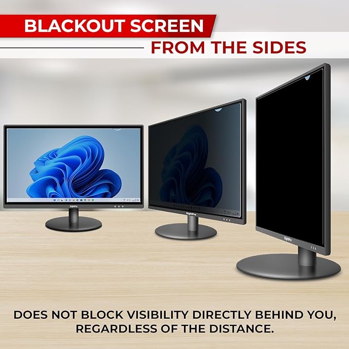 SightPro 24 Inch 16:9 Computer Privacy Screen Filter for Monitor - Privacy Shield and Anti-Glare Protector