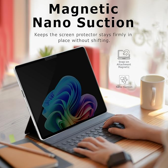 Adeway Privacy Screen Protector for Surface Laptop Studio 2/1 14.4 Inch, Magnetic Nano, Anti-Spy, Removable, Blue Light & UV Blocking, Anti-Glare