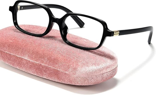 Slocyclub Square Blue Light Blocking Glasses for Women Men Vintage Rectangular Frame Eyeglasses Retro Small Square Glasses