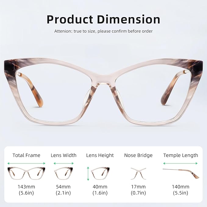 Crystal Pink Blue Light Glasses for Woman: Rose Gold Hinges, Feather-Light Reading Glasses for Working & Streaming