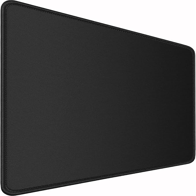 Large Gaming Mouse, 35.4x15.7 inch Large Extended Computer Keyboard Mouse Mat, Water Resist Non-Slip Mousepad Rubber Base Long XXL Desk Mouse Pad for Work & Gaming, Office & Home, Black