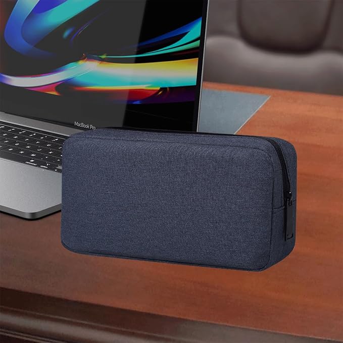 Electronic Organizer Travel Cable Accessories Bag, Electronic Organizer Case, Electronic Accessories Organizer Bag for Cable, Cord, Charger, Phone, Power Bank, Earphone (Big-Navy Blue)