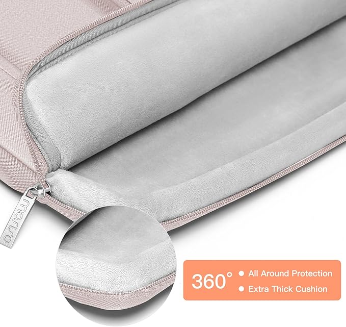 MOSISO 360 Protective Laptop Case 15 inch, Laptop Sleeve Compatible with MacBook Air M5 A3448 M4 A3241 M3 A3114 M2 A2941 2026-2023,Dell XPS,Side Open Bag with 2 Raised&1 Flapover Pockets, Stone Gray