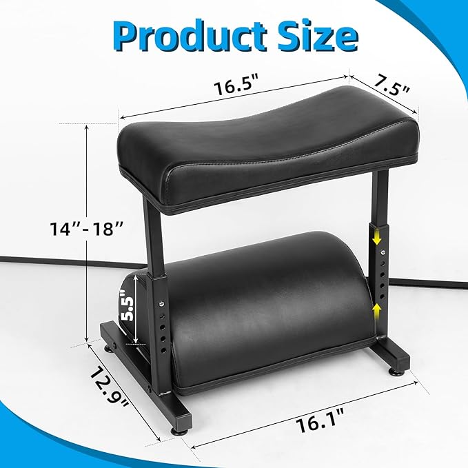Adjustable Foot Rest Under Desk Footrest Wide Leg Rest 5 Height Positions PU Leather Covered for Desk Office Gaming Chairs Ergonomic, Leg Rest: 7.5" Depth