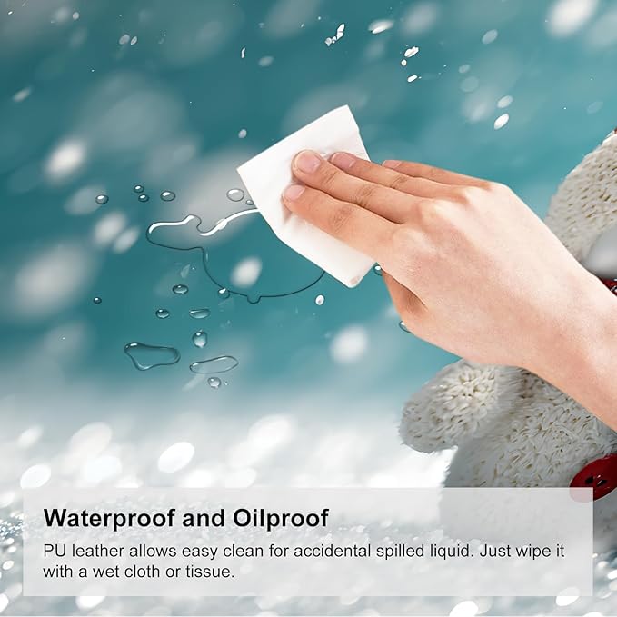 Mouse Pad, Large Anti-Slip with Stitched Edges Desk Mat Desktop Laptop Computer Desk Keyboard Mat,Table Protector Blotter Mat (Two Snowman, 35.4" x 15.7")