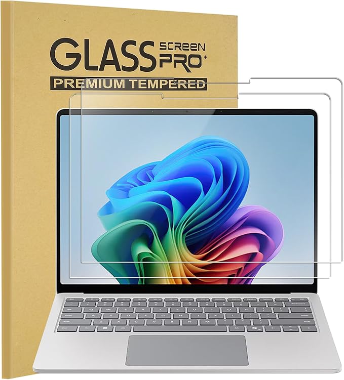 KEANBOLL 2-Pack Tempered Glass Screen Protector for Microsoft Surface Laptop 7 13.8 Inch 2025-2024 | 9H Hardness, Anti-Scratch, Ultra HD & Surface Pen Support