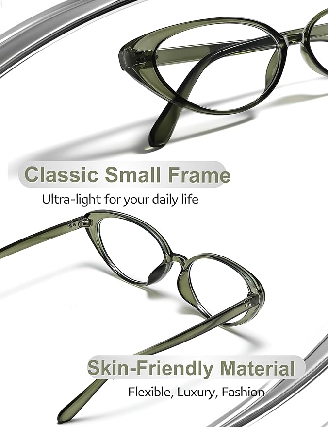 Ultralight Cat Eye Blue Light Glasses for Woman Anti Glare Reduce Eyestrain Gaming/Computer/Screen