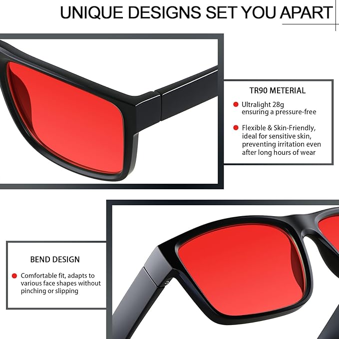 ANDWOOD Blue Light Blocking Glasses Men Women Computer TV Gaming AR Coatings Lens Improve Sleep Naturally Producing Melatonin